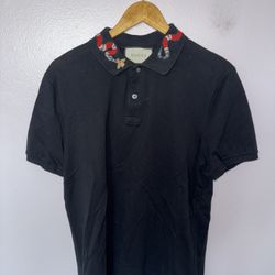 Gucci Kingsnake Collar Polo Shirt (Size XXXL)