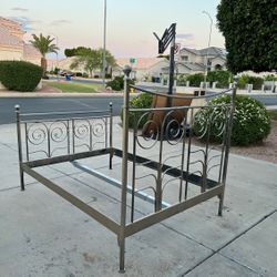 Full Size Metal Bed Frame With Headboard And Footboard