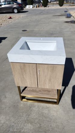Woodsmoke 24” Single Bath Vanity ( OPENED BOX )