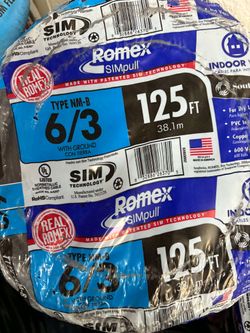 New romex wire 6/3