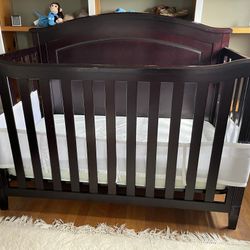 Dark Wood Crib
