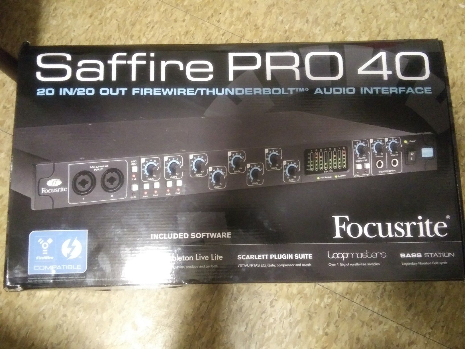 Focusrite Saffire Pro 40 Professional 20 In/20 Out Firewire Audio