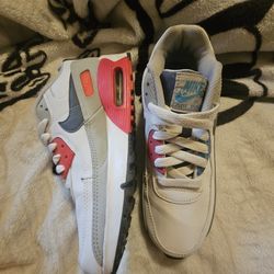 Red and blue nike air max
