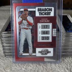 2022 Panini Contenders Red Shohei Ohtani Season Ticket 