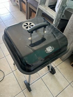 Expert Grill 17.5 Inch Charcoal Grill Portable BBQ Grill with Wheels Black
