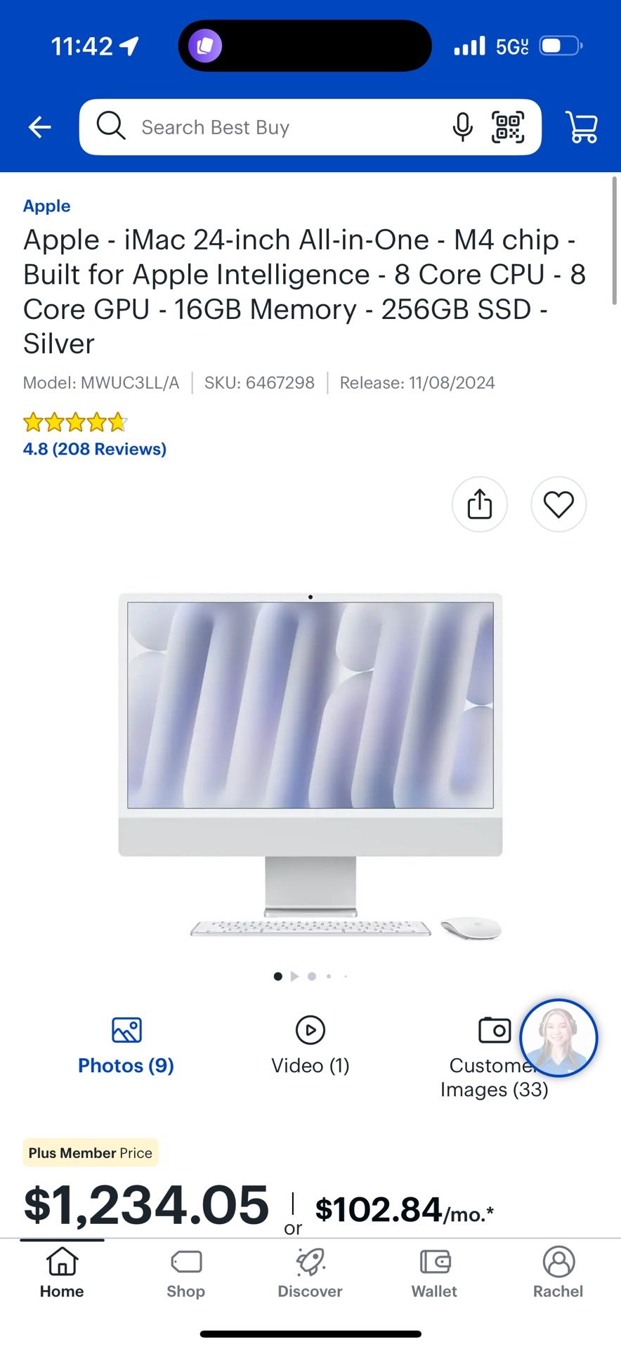 Imac 24 inch Desktop Computer