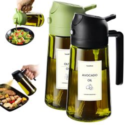 Two olive oil Dispenser bottle and Sprayer