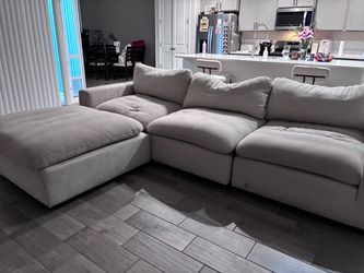 Sectional Couch - Living Spaces Zone Cream Modular