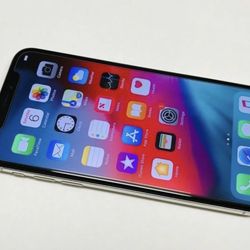 EXCELLENT Unlocked IPhone X 64gb, Works With ANY COMPANY.  Att, T-Mobile, Metro pcs, Cricket, Verizon and Overseas. Comes with charger and cable.   In