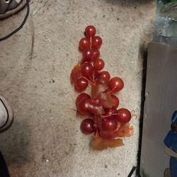 Vintage 1960s Artificial Plastic/Rubber Grapes