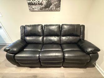 Black Leather Couch
