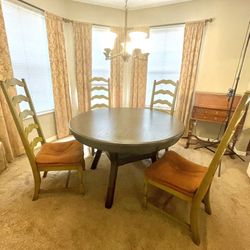 New Wood Dining Room Table With 4 Chairs. 