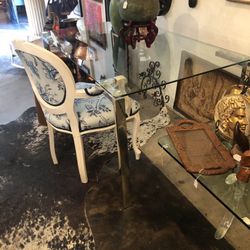 Glass & Chrome Dining Table or Desk - #DMT