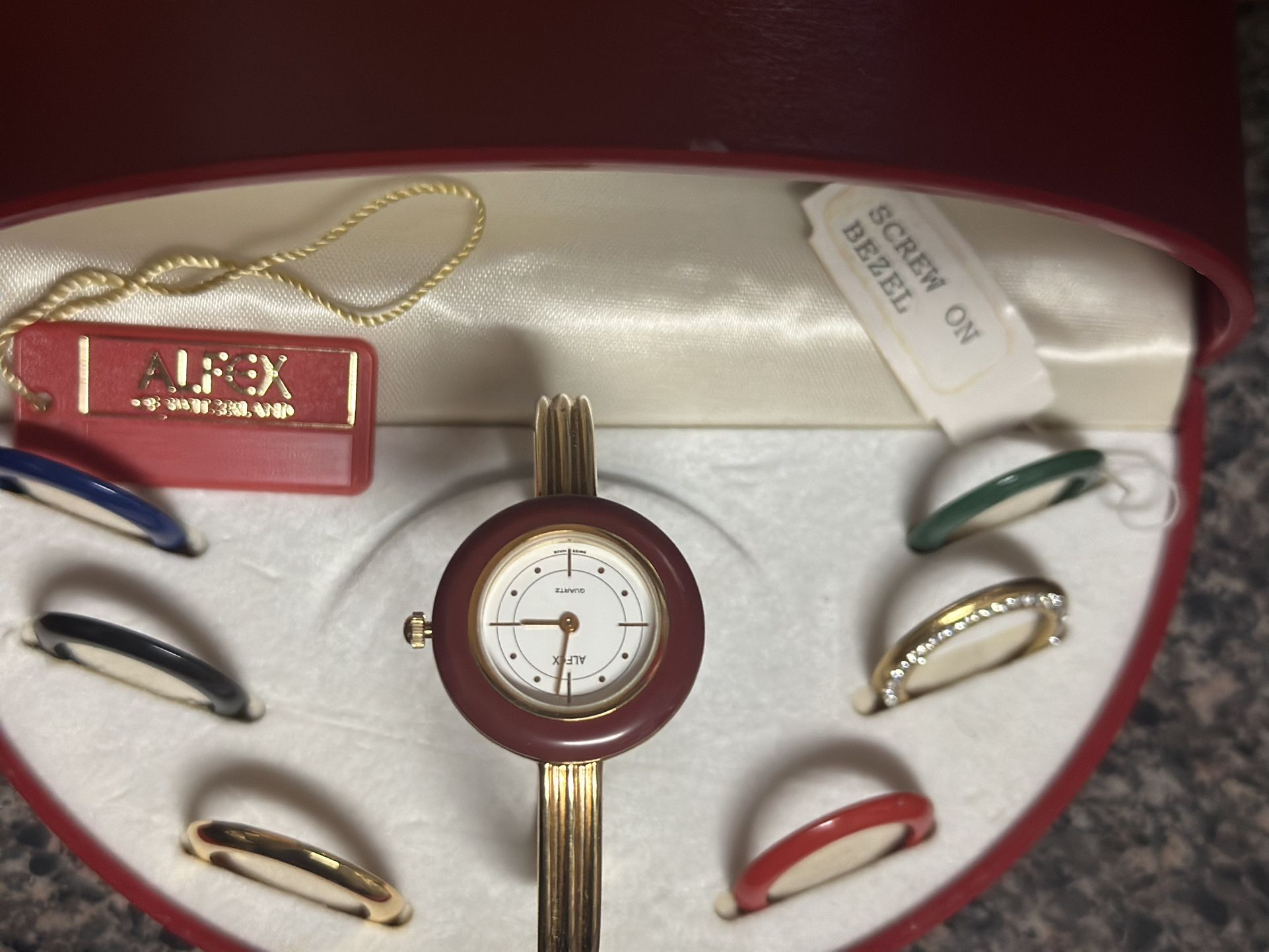 Vintage Alfex Of Switzerland Bangle Watch