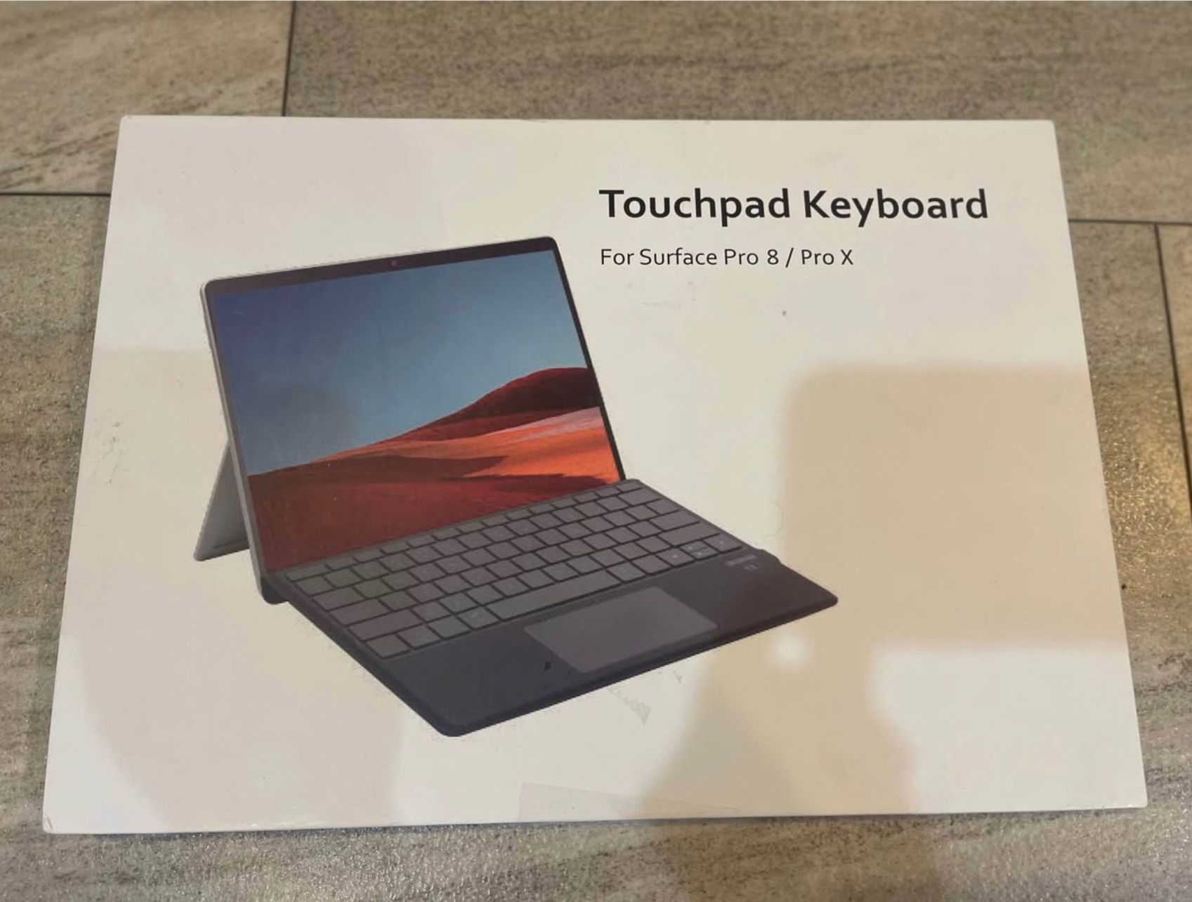 Surface Pro 8 / Pro X, Portable Slim Wireless Keyboard with Touchpad