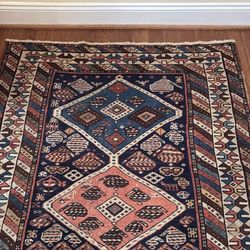 4x6 Antique Caucasian Kazak Rug (1870)