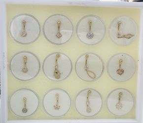 REAL GOLD ! Belly piercings ! Aretes de ombligos de oro