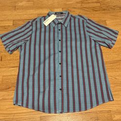 Men’s Size L Blue Button Down Shirt