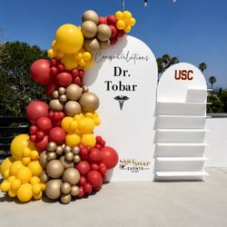Graduation Balloon Backdrop Decor 
