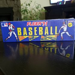 Fleer 91 Baseball Trading Cards.  Never Opened