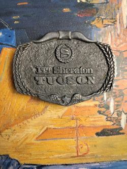 Vintage Sheraton Tucson Belt Buckle