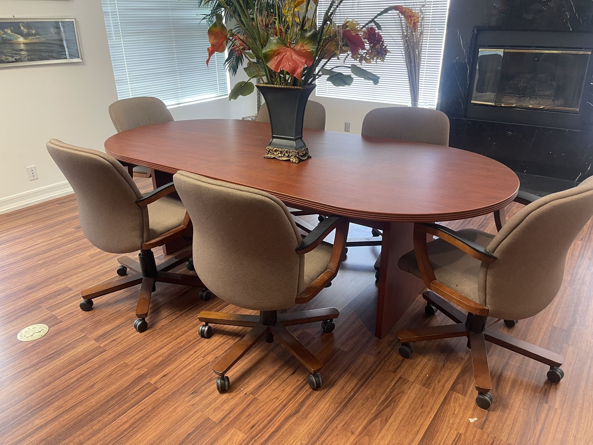 Conference Table With Six Chairs