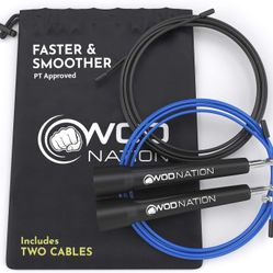 WOD Nation Adjustable Speed Jump Rope