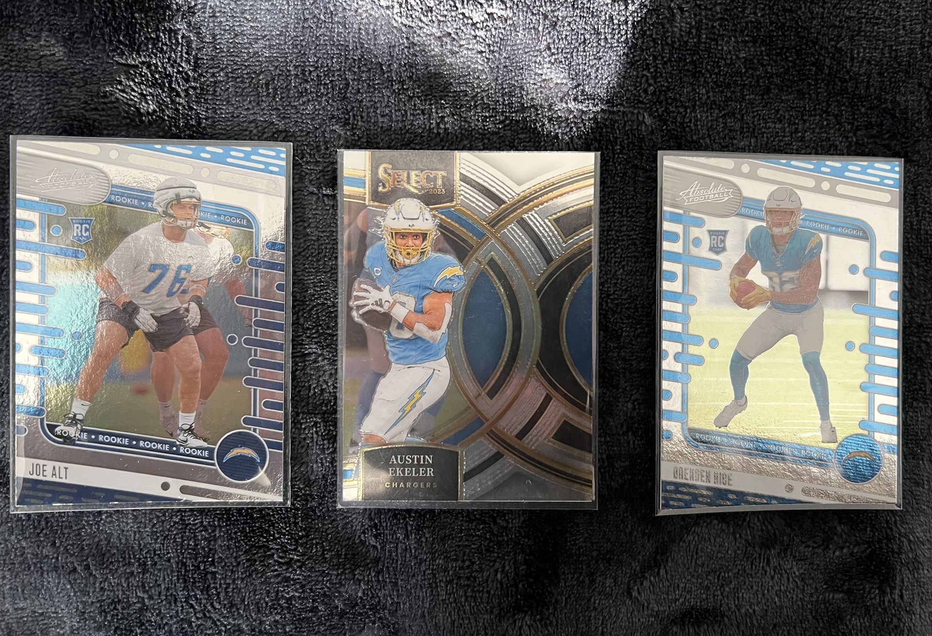 LA Chargers Absolute Football And Select Trading Cards