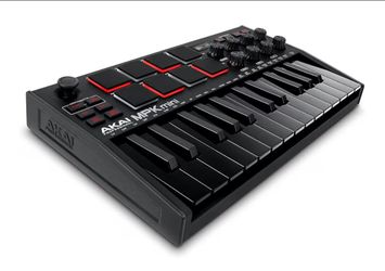 Akai Professional MPK Mini MK3 25 Key USB MIDI Keyboard Controller With 8 Backlit Drum Pads, 8 Knobs, Music Production Software and Native Instruments
