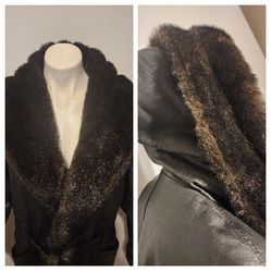  Leather and Fur Ladies Coat