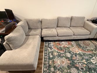Chaise Sectional - Beige - CANELA II DOVE