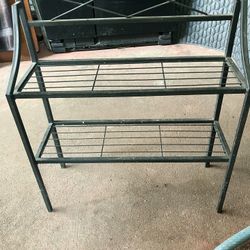 Two Level Outdoor Shelf