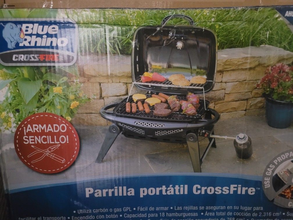 Blue Rhino Cros Fire Gas Charcoal Hybrid Grill Red Porcelain for Sale in Miami FL OfferUp