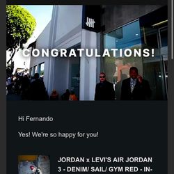 Levi’s x Jordan 3 All Star (size 11M)