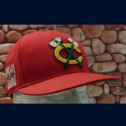 Chicago Blackhawks Size 7 '47 Brand "SECONDARY LETTERMAN LOGO"  Hat (NW/OT) UNWORN! IMMACULATE CONDITION!👀🤯Please Read Description.