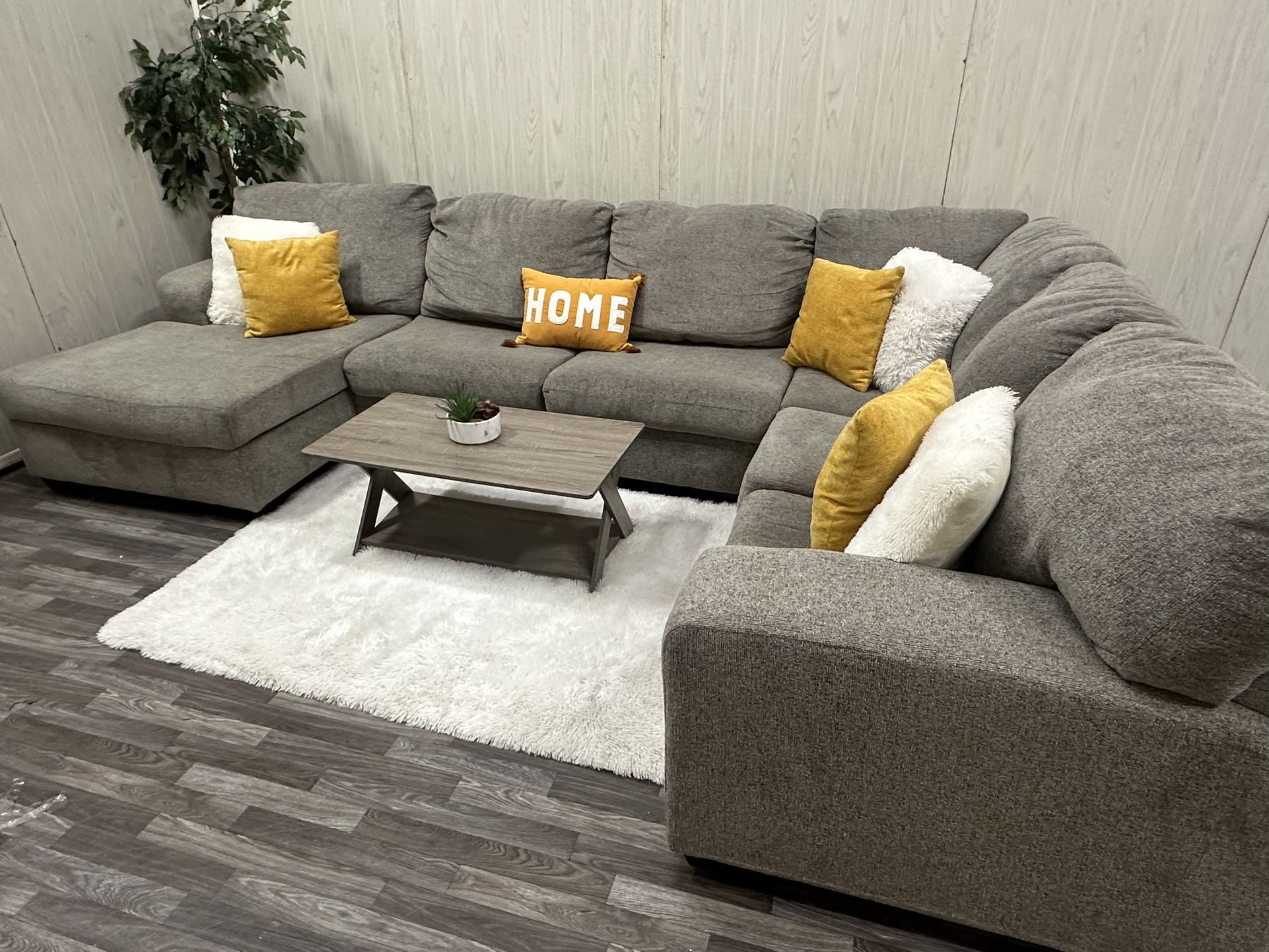 Large Gray Ashley Furniture Sectional Couch - Delivery Available 