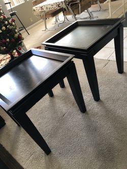 Coffee table and 2 side tables