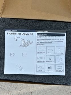 2 Handles Tub Shower Set