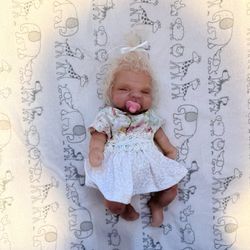Full Body Silicone Mini Reborn Baby Girl Doll