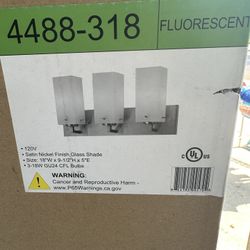 Nickel Finish Light Fixture