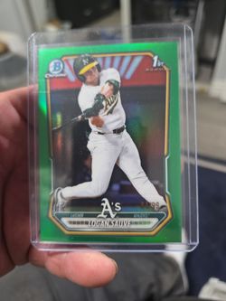 Logan Sauve 1st Bowman Chrome Green Refractor /99