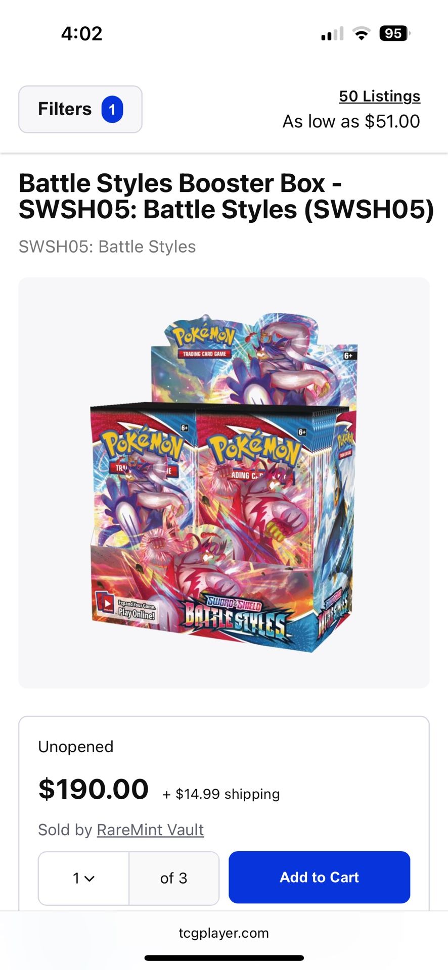 Pokémon Battle Styles Booster Box