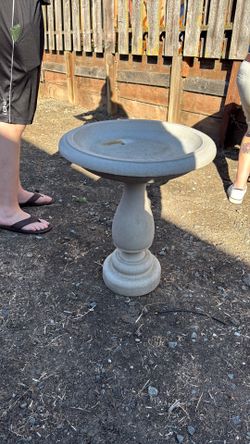Free plastic bird bath