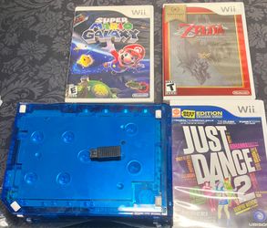 Transparent blue Wii bundle