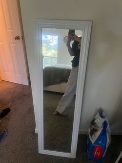Full Length Wall Mirror White Frame