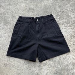 Vintage 90’s HIGH SIERRA High Waisted Black Cotton Shorts  Size 10 / 28”