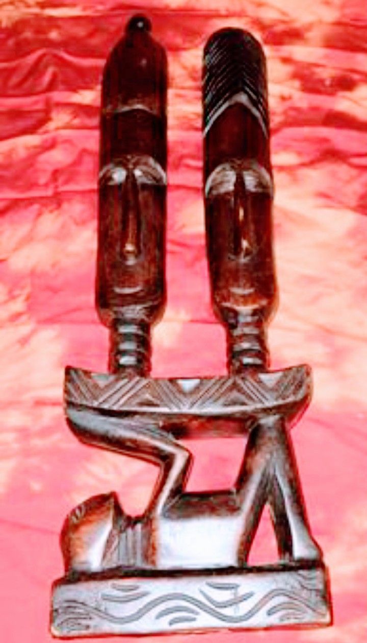 Ghanaian African Art Wood Carving 
15 1/2"" 