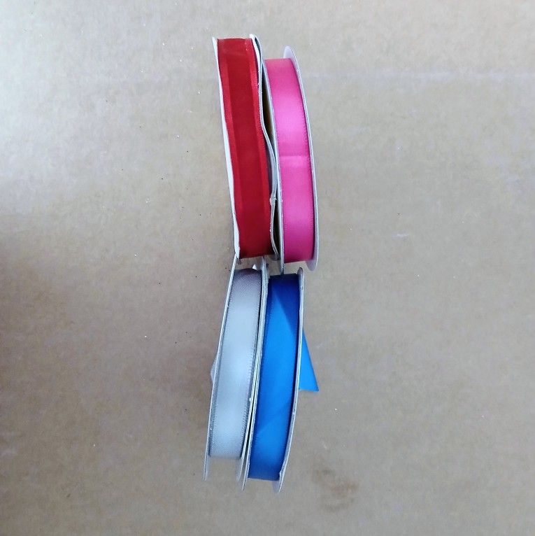 4 Rolls Of Small Ribbons 