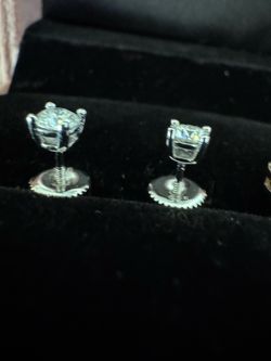 Moissanite earrings