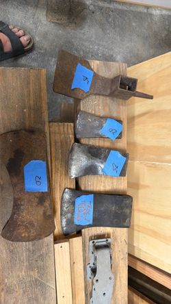 Various axe heads and more